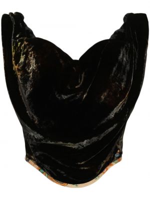 Aksamitna bluzka Vivienne Westwood czarna