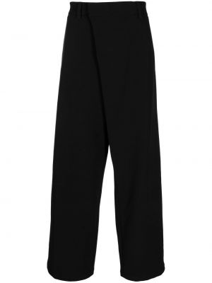 Asymetrické kalhoty relaxed fit Songzio černé