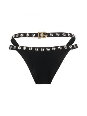 Bikini ar kristāliem Dolce & Gabbana melns