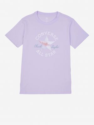 Тениска Converse виолетово
