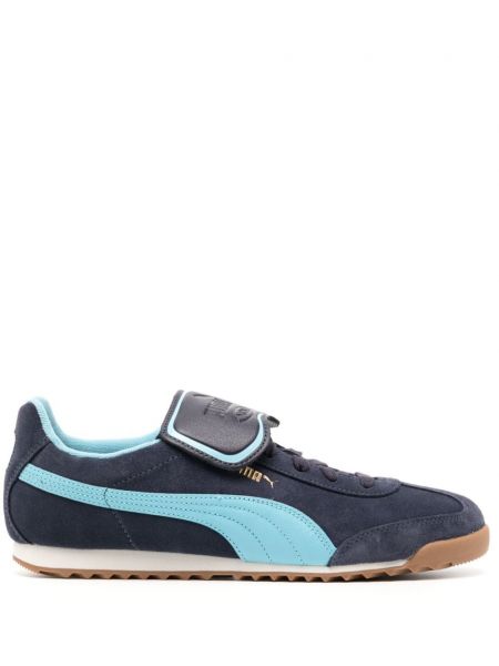 Csipkés fűzős sneakers Puma Suede kék