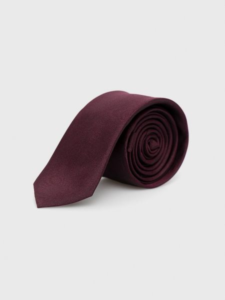 Копринена вратовръзка Seidensticker винено червено
