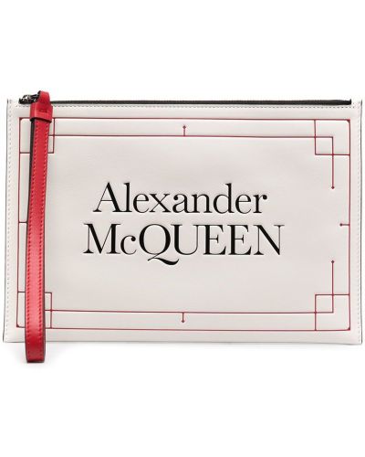 Bolso clutch con estampado Alexander Mcqueen