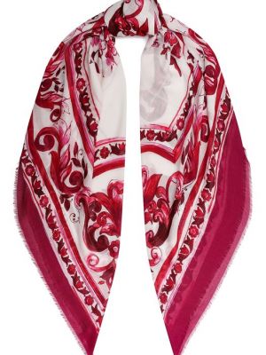 Розовый платок Dolce & Gabbana