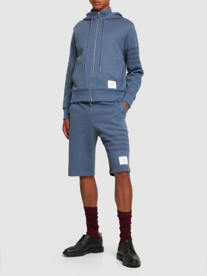 Fleece hoodie mit reißverschluss Thom Browne