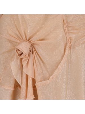 Falda larga de flores Victoria Beckham rosa
