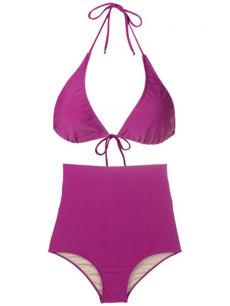 Bikini à fleurs Adriana Degreas violet