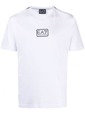 Kokvilnas t-krekls ar apdruku Ea7 Emporio Armani