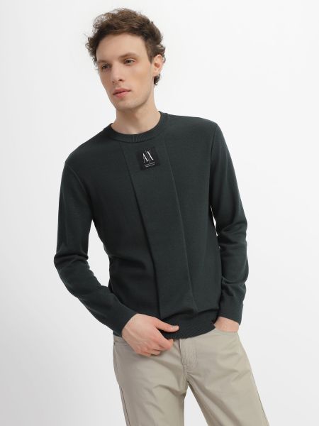 Пуловер Armani Exchange зеленый