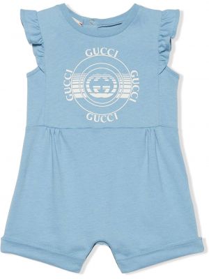 Trykt romper for jenter Gucci Kids blå