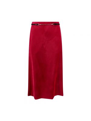 Aksamitna spódnica midi Gucci różowa