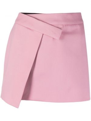 Minigonna con drappeggi The Attico rosa