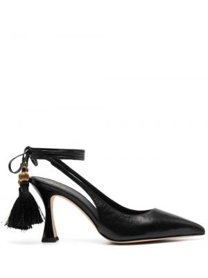 Pumps i läder Tory Burch svart