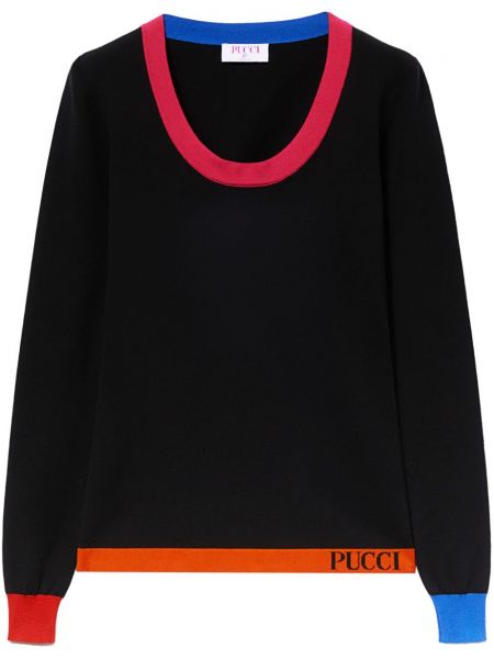 Dlhý sveter Pucci čierna