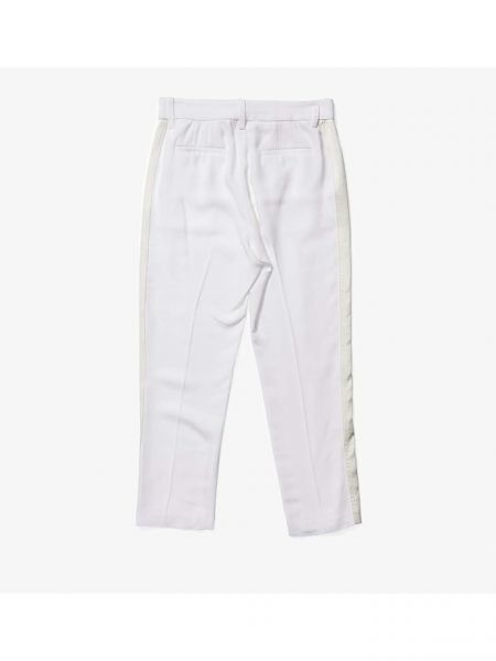 Белые атласные брюки в полоску Derek Lam 10 Crosby