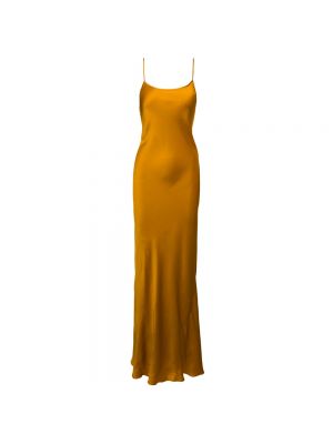 Sukienka długa Victoria Beckham pomarańczowa
