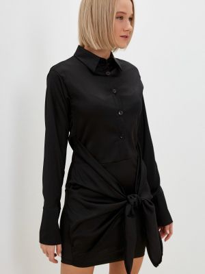Платье-рубашка Goldrai черное