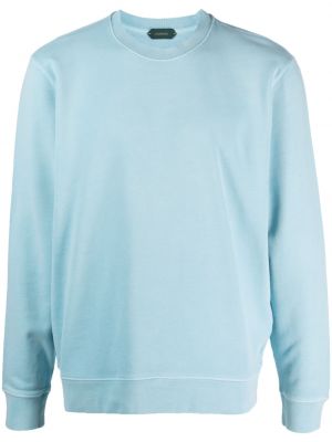 Sweatshirt aus baumwoll Zanone blau
