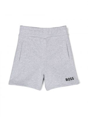 Pantaloncini con stampa Boss Kidswear grigio