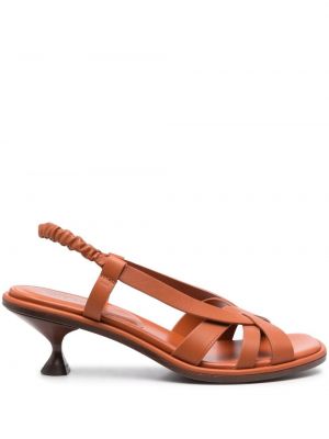 Slingback lær sandaler med reim Tod's brun