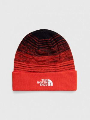 Dzianinowa czapka The North Face czerwona