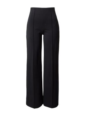 Широки панталони тип „марлен“ Abercrombie & Fitch черно