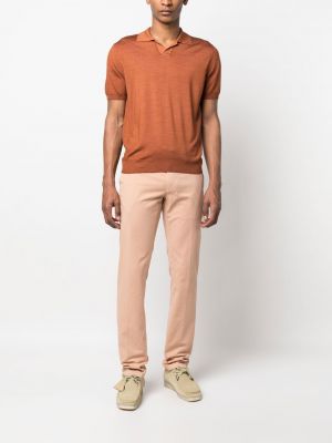Polo en tricot Canali orange