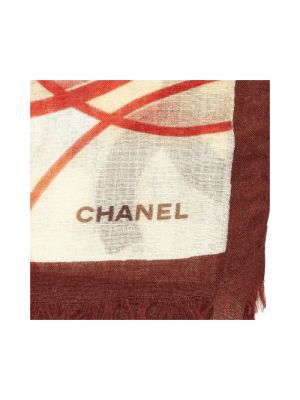 Jedwabna szal Chanel Vintage różowa