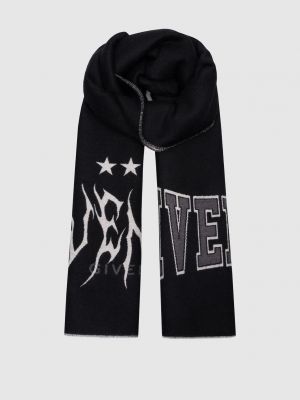 Шовковий вовняний шарф Givenchy чорний
