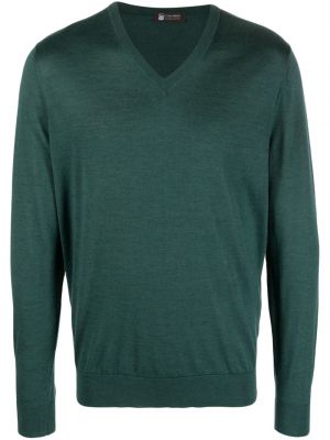 Пуловер с v-образно деколте Colombo зелено
