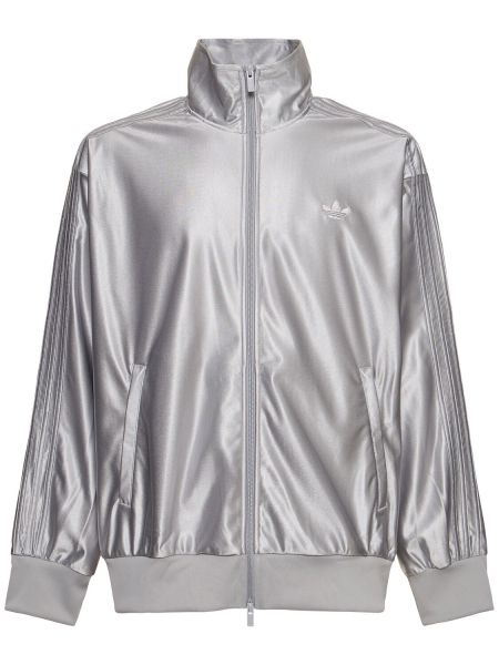 Bluza rozpinana Adidas Originals srebrna