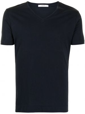 Camiseta con escote v Adam Lippes azul
