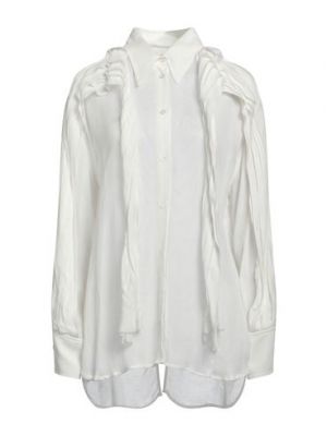 Camicia di lino in viscosa Maticevski bianco