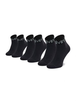 Ψηλές κάλτσες Calvin Klein μαύρο