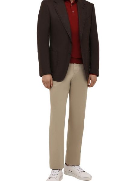 Кашемировый пиджак Tom Ford коричневый