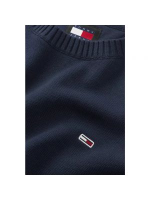 Jersey de algodón de tela jersey Tommy Jeans azul