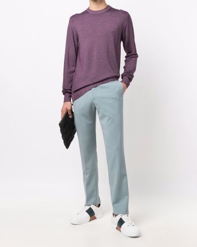 Jersey con bordado de tela jersey Etro violeta