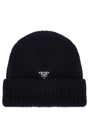 Кашемировая шапка Prada черная