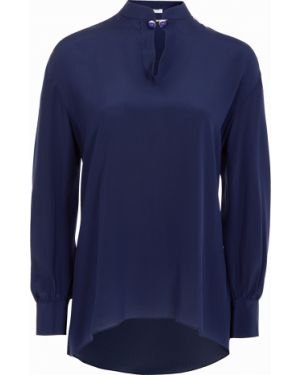 Шелковая блузка Vionnet, синяя