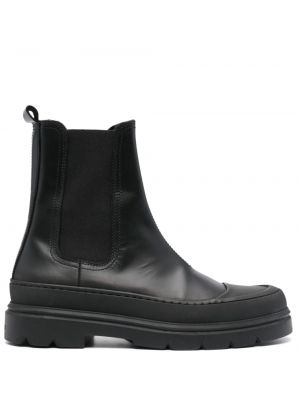 Kožené chelsea boots Calvin Klein čierna