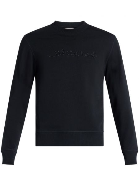 Broderet sweatshirt Qasimi sort