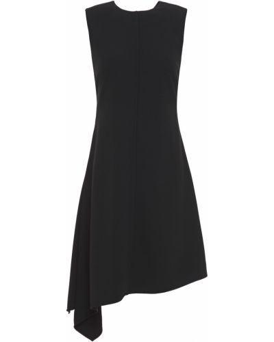 Kopertowa sukienka asymetryczna Victoria Beckham, сzarny