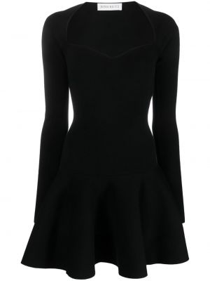 Pletené vlnené šaty Nina Ricci čierna