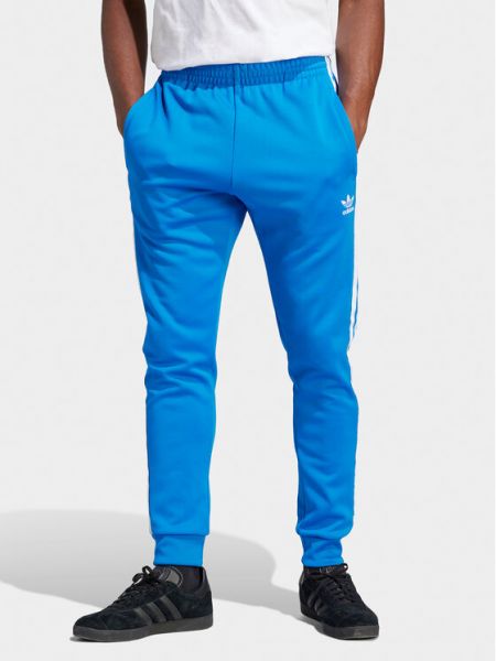 Pantaloni sport slim fit Adidas albastru