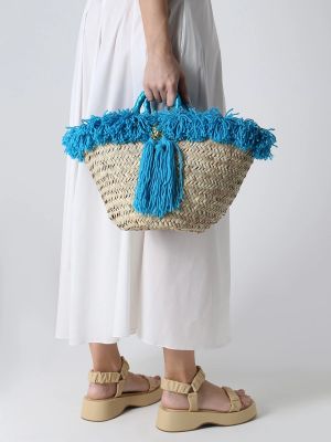Плетеная пляжная сумка Emanuela Biffoli