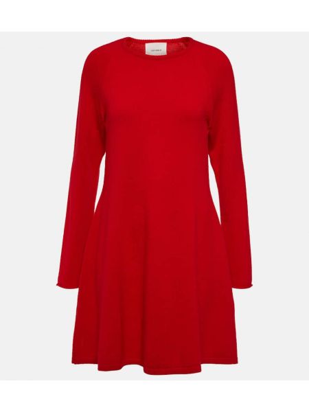 Mini vestido de cachemir con estampado de cachemira Lisa Yang rojo