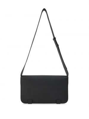 Kožená kabelka Ferragamo černá