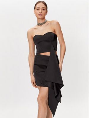 Slim fit mini sukně Gestuz černé