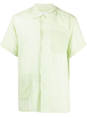 Bavlněná košile s kapsami Engineered Garments zelená