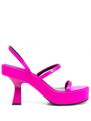 Slingback pumpar med remmar Versace rosa